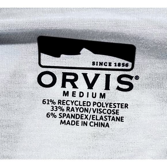 ORVIS Powder Blue 1/4 Zip Pullover Athletic Shirt Lightweight - Picture 6 of 6